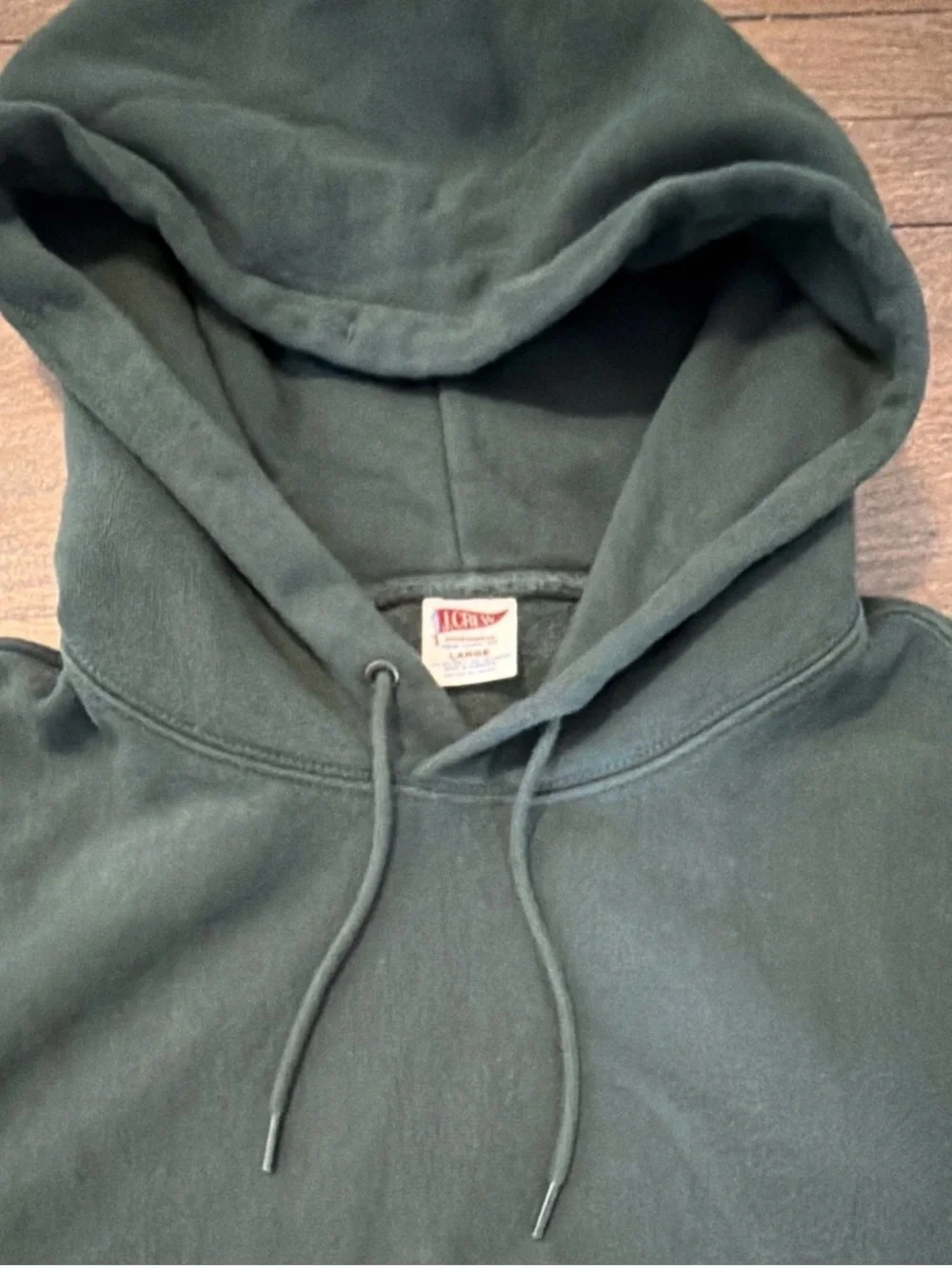 J. Crew Forest Green Pullover Y2K Hoodie